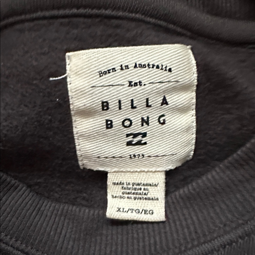 Billabong Black Desert Graphic Sweatshirt Go Your Own Way - Picture 2 of 5